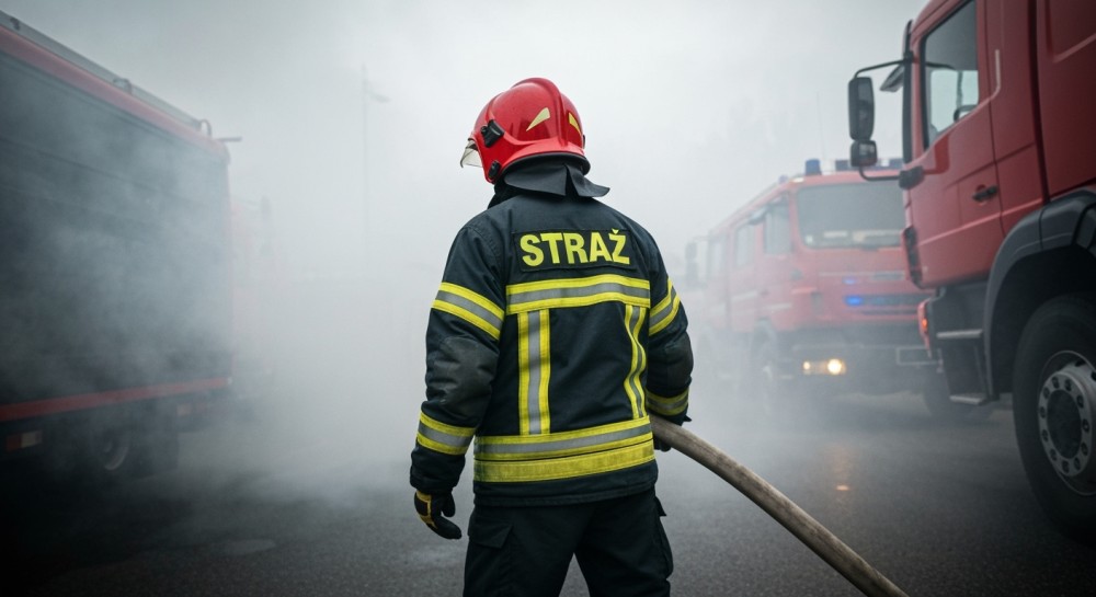 Gigantyczny pożar hali produkcyjnej w Siemianowicach Śląskich!