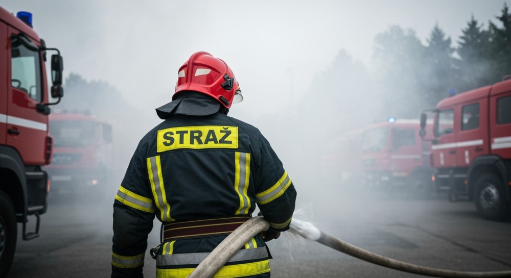 Pożar hali w Siemianowicach Śląskich: Strażacy skutecznie opanowali sytuację