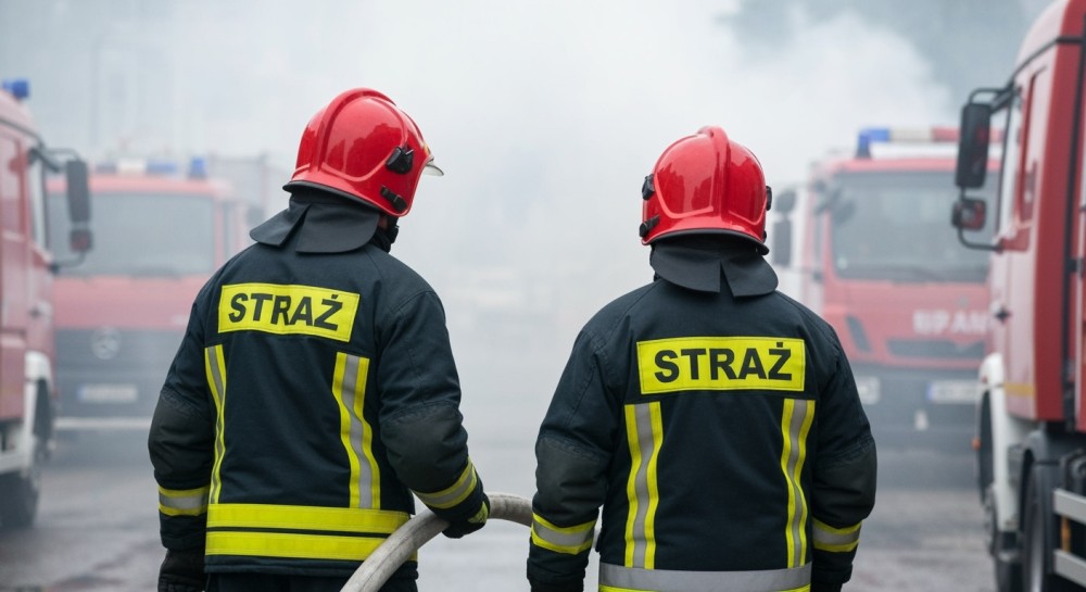 Wielki pożar hali produkcyjnej w Siemianowicach Śląskich – ewakuacja i alert dla mieszkańców