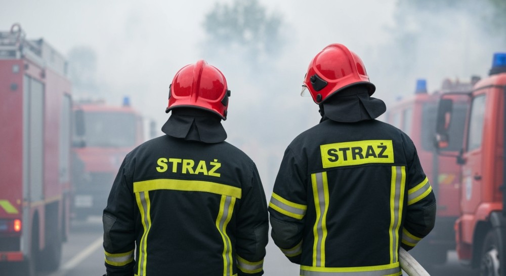 Policjanci z Bielsku-Białej bohaterami: uratowali mieszkańców w płonącym budynku