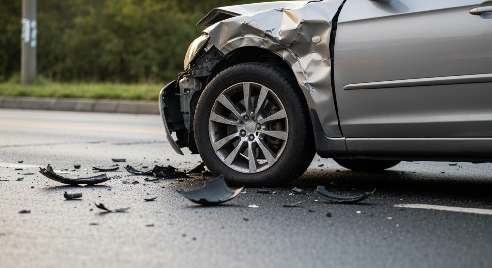 Motocyklista w szpitalu po groźnym wypadku w Mysłowicach