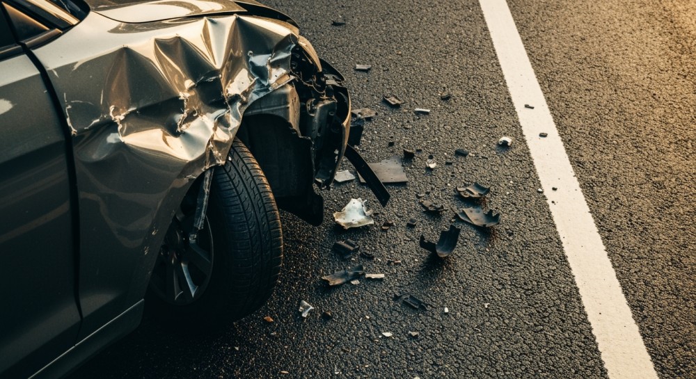 Kierowca BMW w ciężkim stanie po zderzeniu z autobusem na ulicy 3-Maja