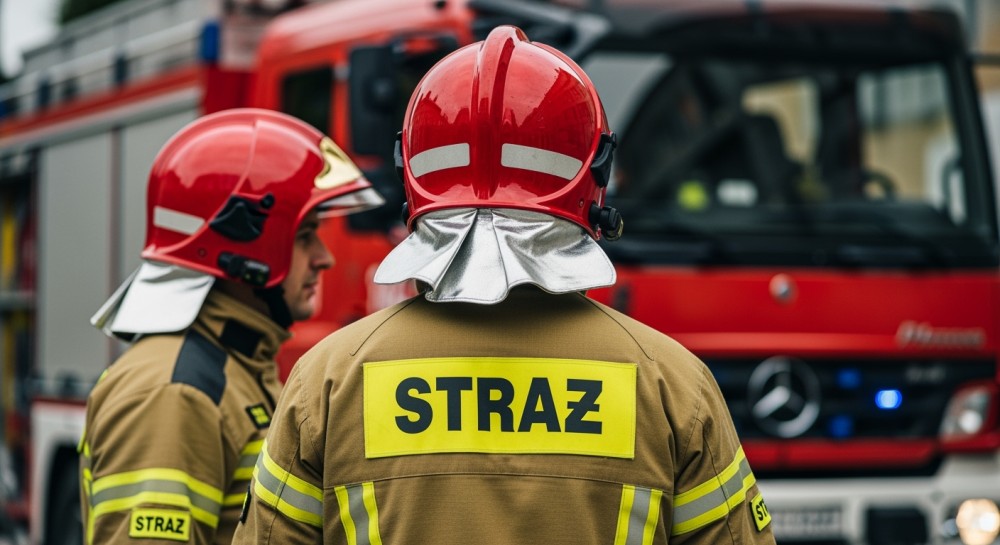 Policjanci uratowali mężczyznę i ewakuowali 21 osób z płonącego bloku